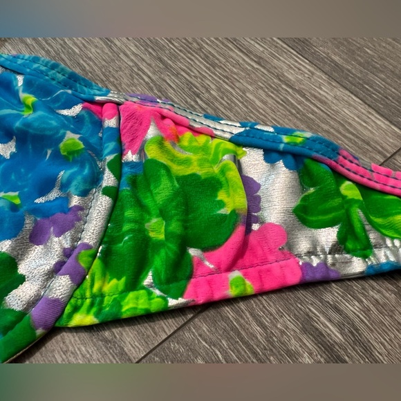 Vintgae studio la Blanca neon foil bikini top. - Picture 8 of 8